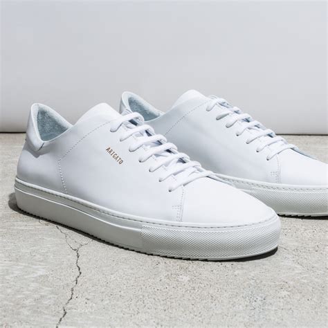 Leather Box Sneakers in White 